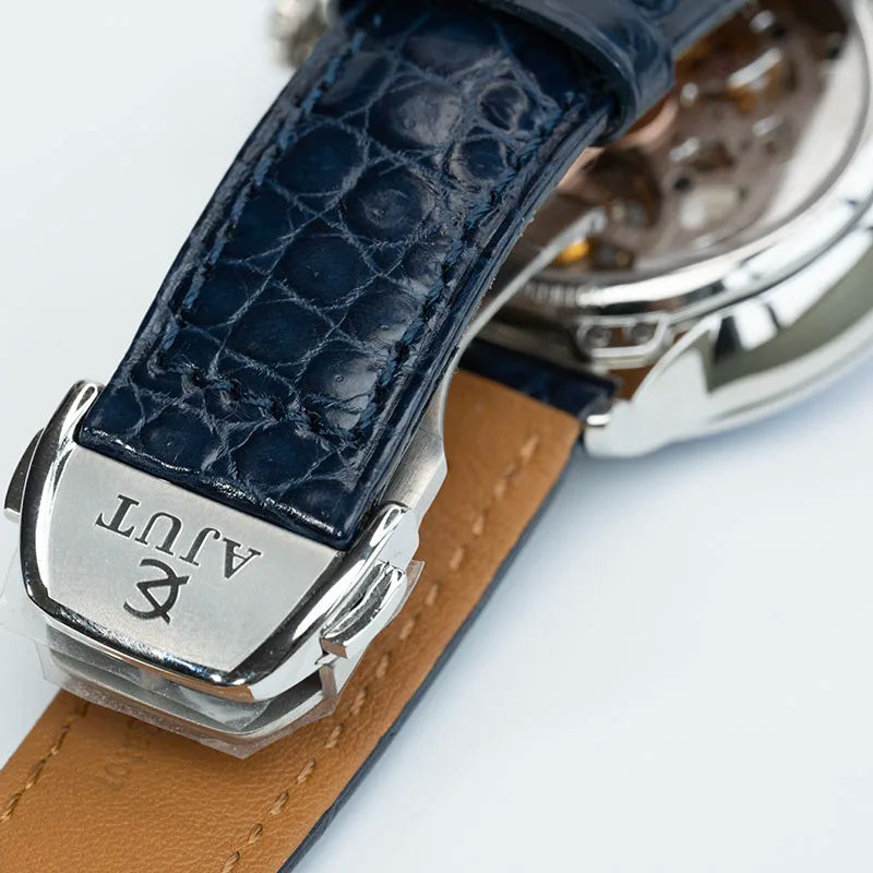 AJUT Automatic Mechanical Tourbillon Watch For Men Dimaond Dial Luxury Women Watches 0398